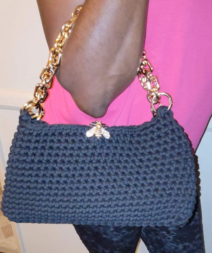 Handbag - Black Butterfly