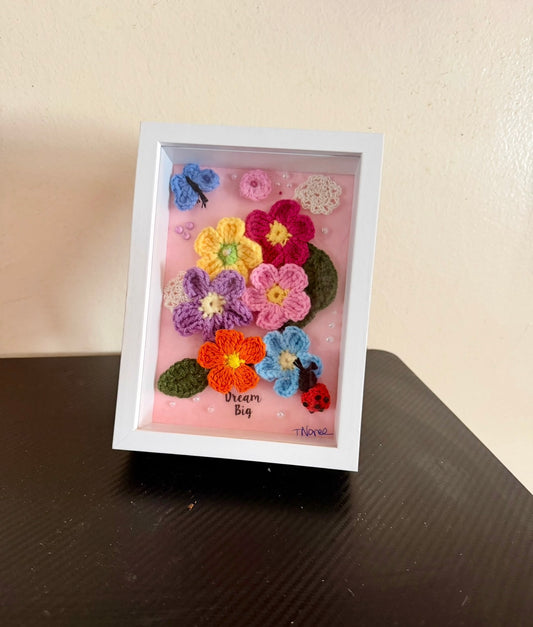 Underwater Crochet Shadow Box