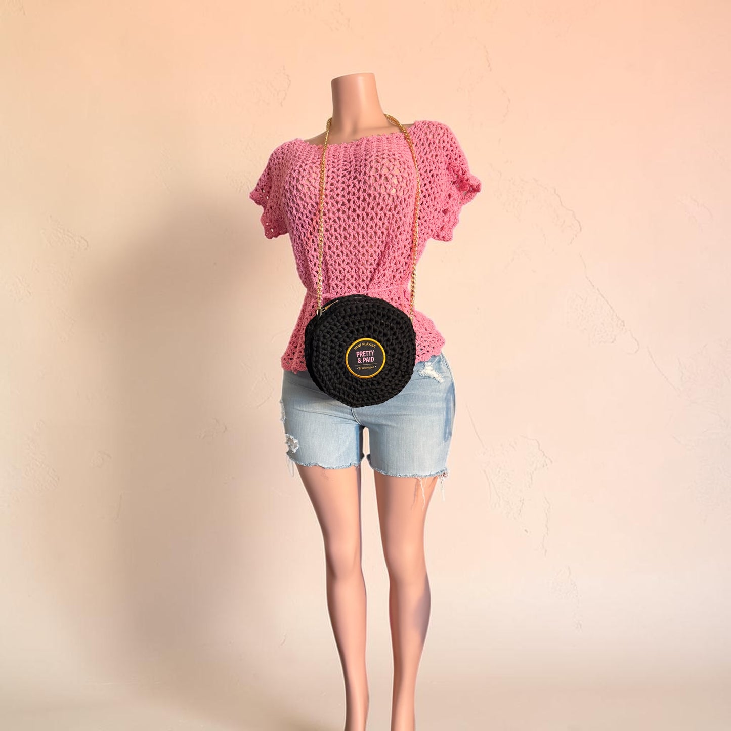 Vinyl Luxe Crossbody - Blush