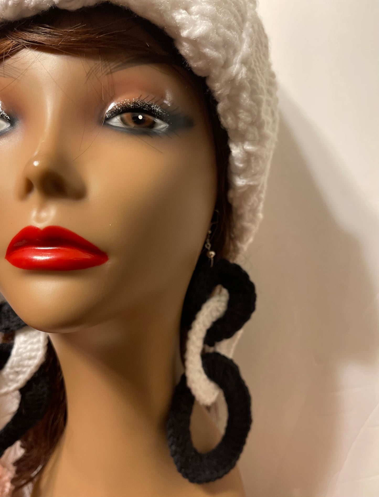 Earrings - Monochrome Circles