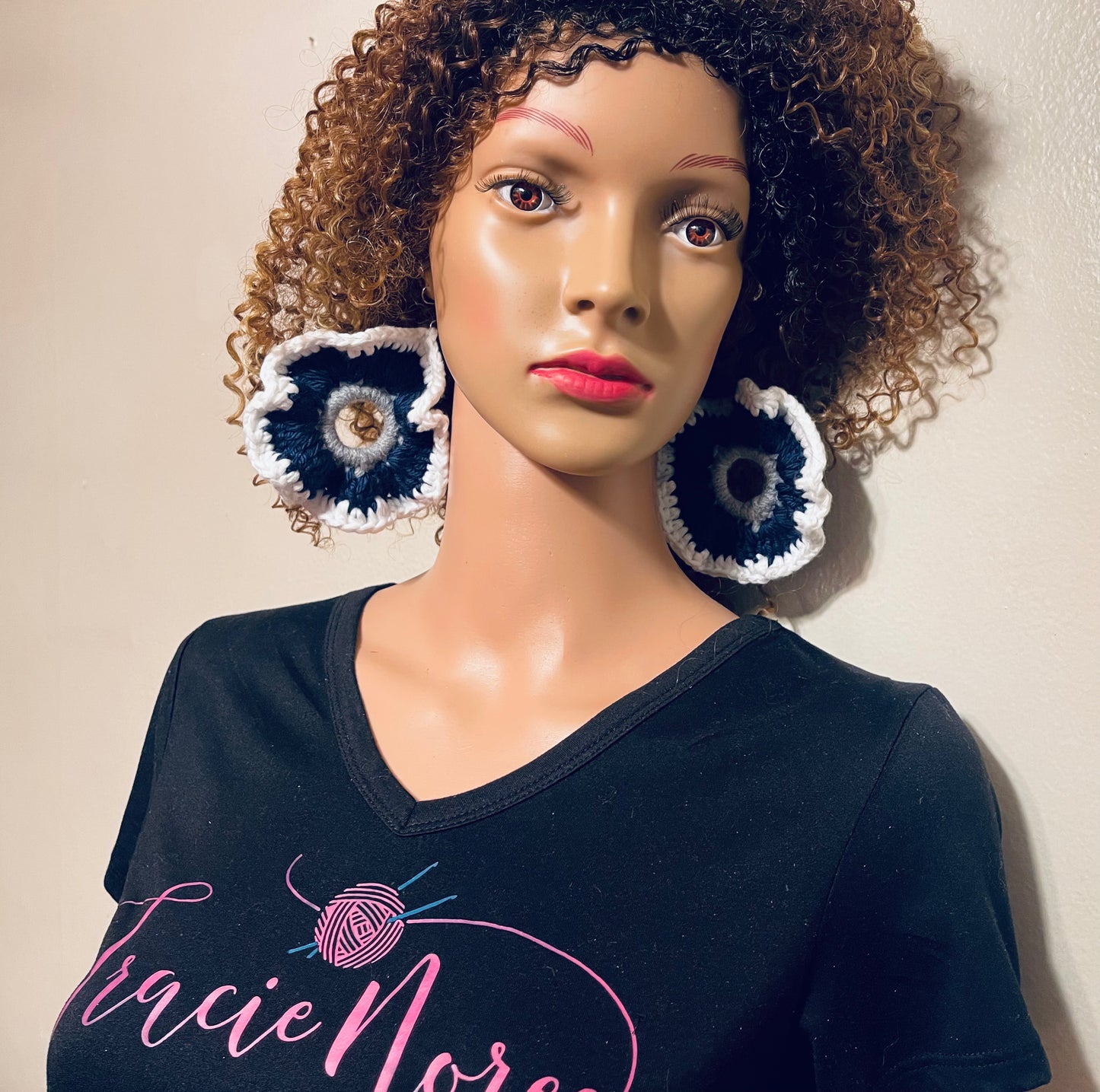 Earrings - Cowboys colors